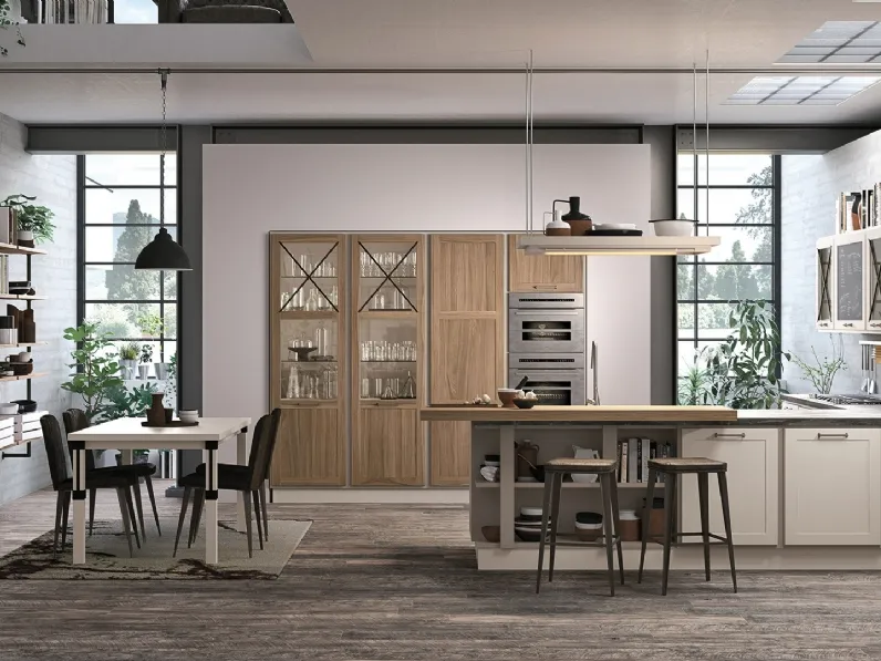 Cucina Classica con penisola Provenza 05 di Lube