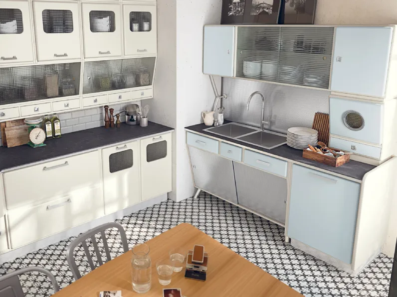 Cucina Classica angolare Saint Louis in legno laccato di Marchi