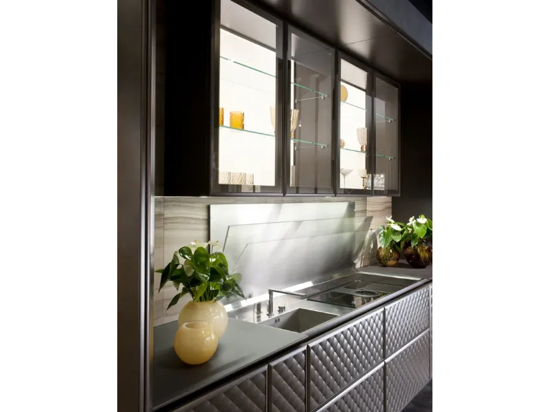 Cucina Classica lineare con top apribile Bellagio 04 di Scic