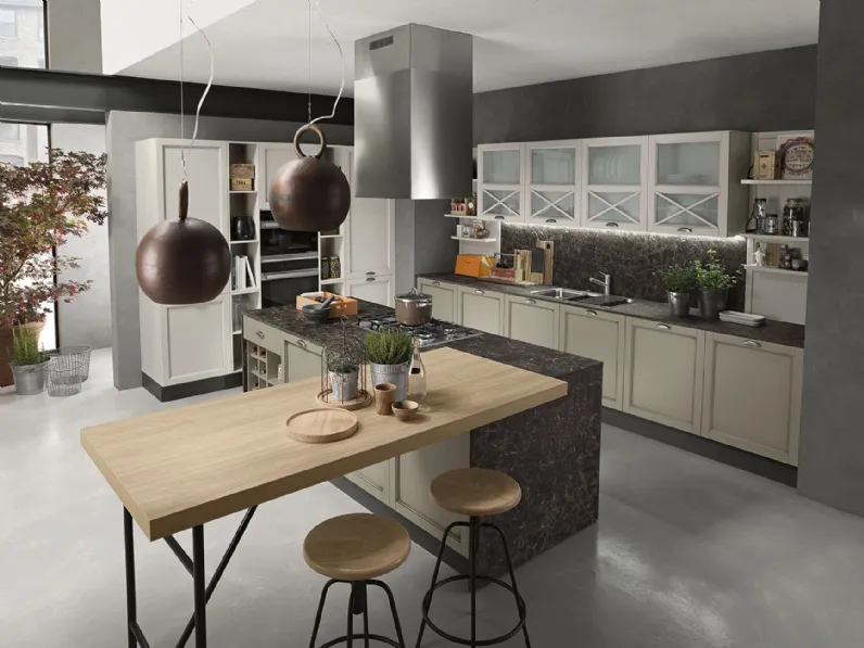 Cucina Classica con isola Sinfonia 06 di Colombini Kitchen