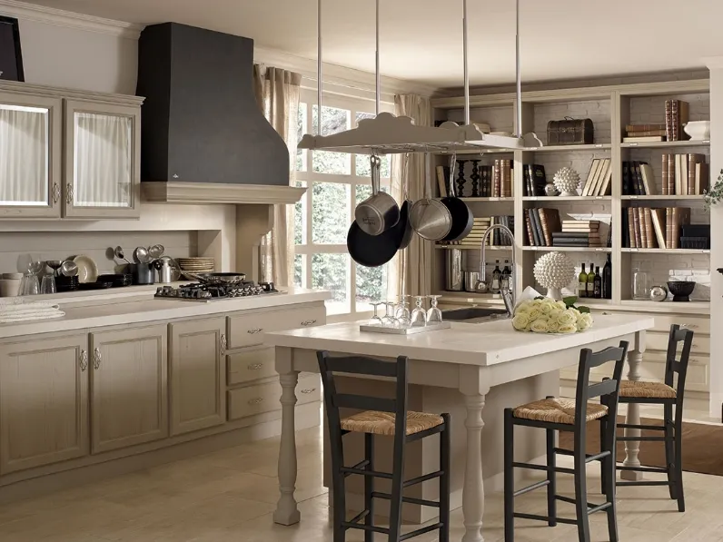 Cucina Classica in legno Solaia Ecru di Zappalorto