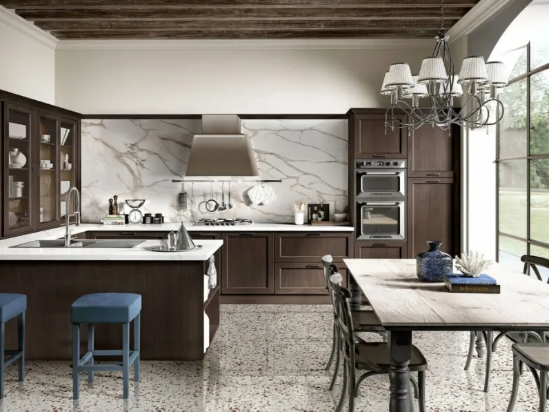 Cucina Classica con penisola Avenue 23 11 di Spagnol Cucine