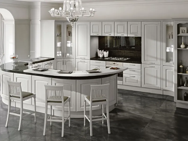 Cucina Classica con penisola Veronica 02 di Lube
