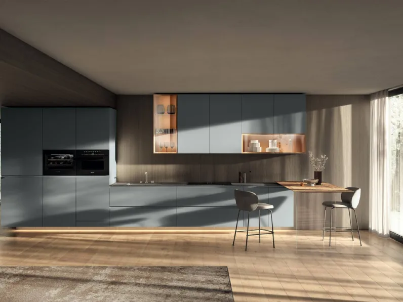 Cucina Design con penisola 36e8 Cut Project 2827 di Lago