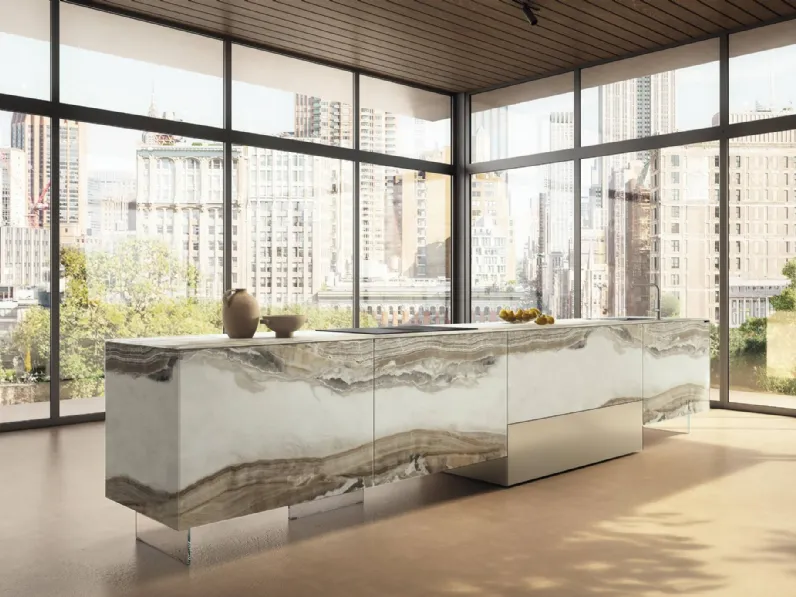 Cucina Design con isola 36e8 Project 2815 di Lago