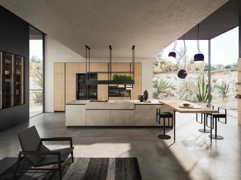 Cucina Design con isola Ak 04 03 di Arrital