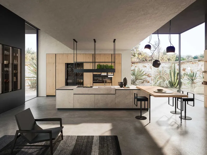 Cucina Design con isola Ak 04 03 di Arrital
