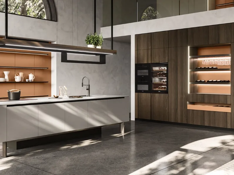 Cucina Design con isola Ak Project 04 di Arrital