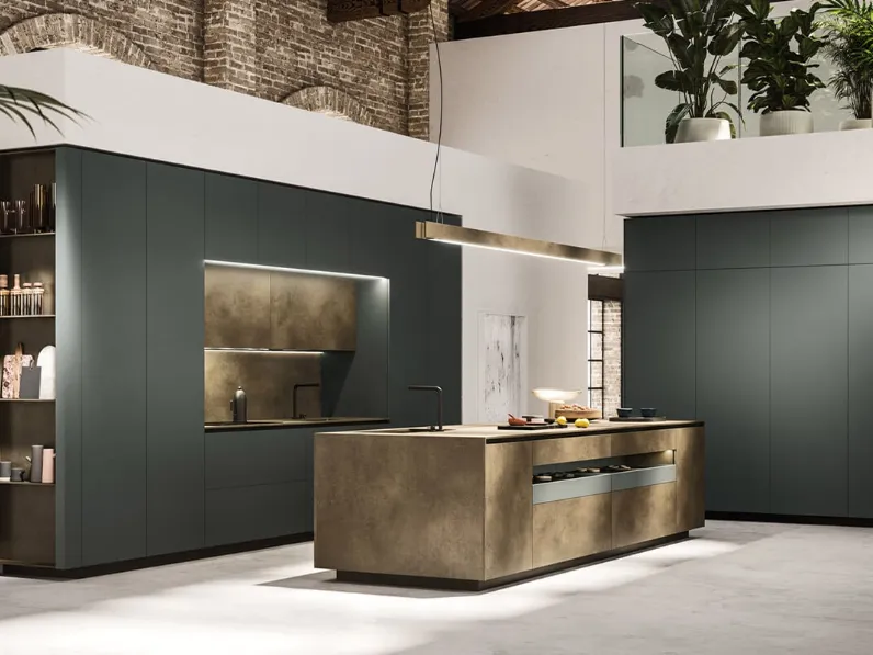 Cucina Design con isola Ak Project 05 di Arrital