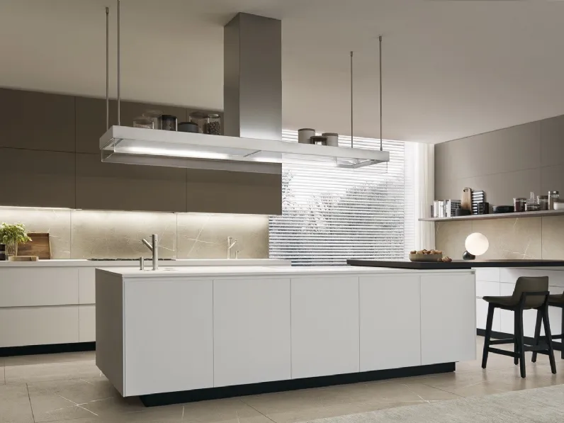 Cucina Design con penisola Alea di Poliform