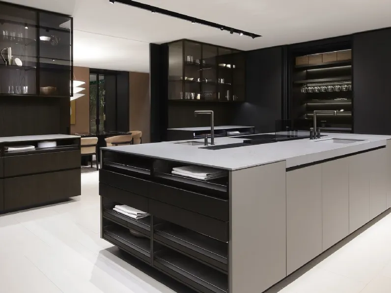Cucina Design con isola Alea Pro 05 di Poliform