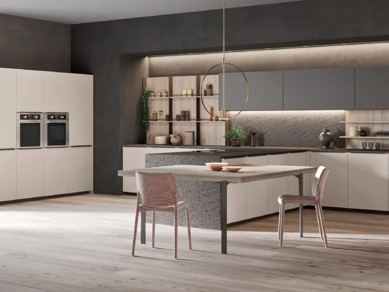 Cucina Design con penisola Alexia 01 di Zecchinon Cucine