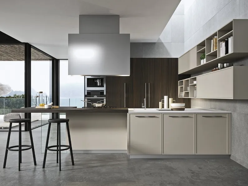 Cucina Design in rovere e laccato Sistema 22 Ambiente 08 di Alta Cucine