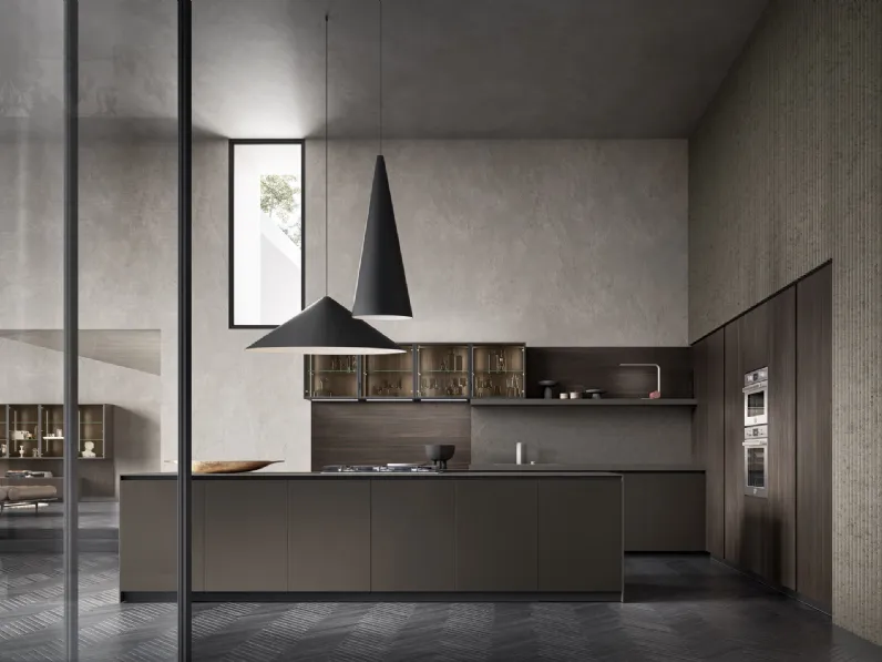 Cucina Design con isola Aroma 03 di Pedini