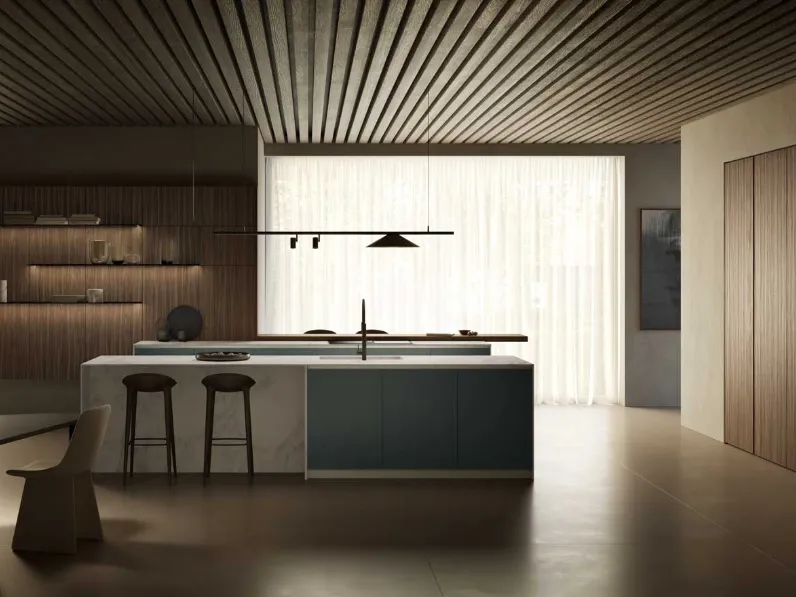 Cucina Design con isola Aroma 03 di Pedini