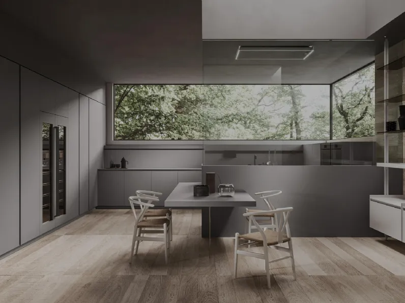 Cucina Design con penisola Ak 04 01 di Arrital