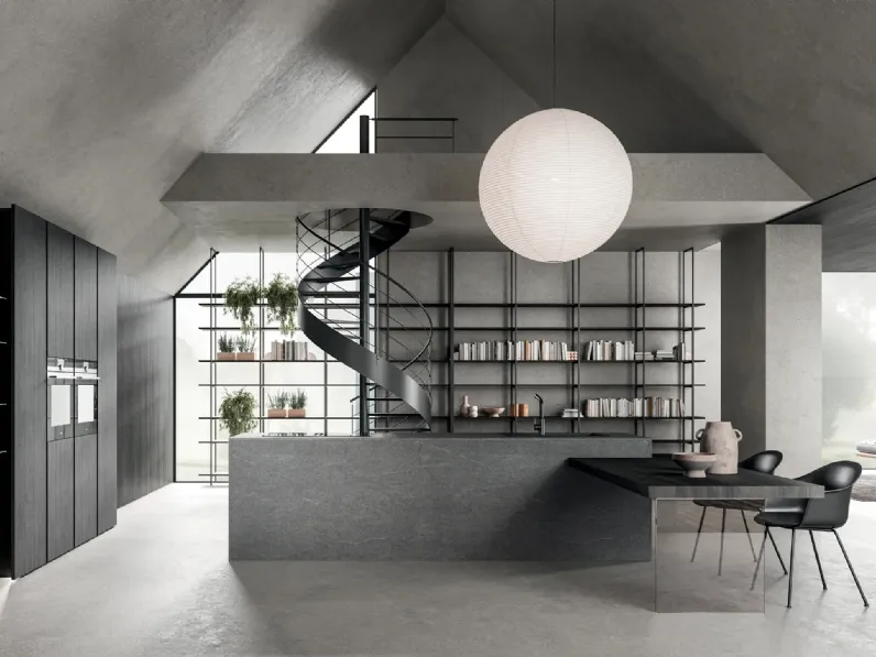 Cucina Design con isola HC-08 Minimal Design 05 di Astra
