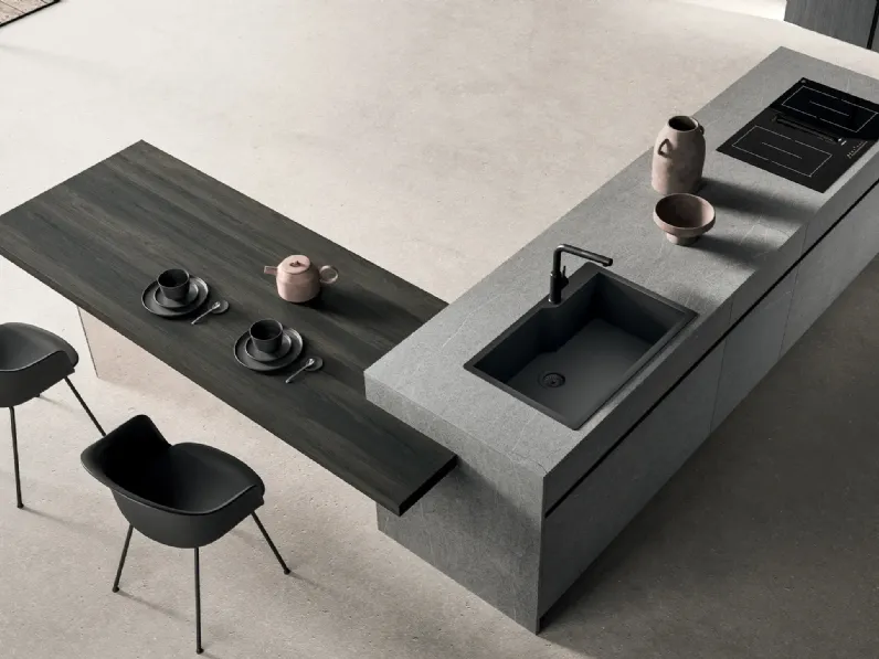 Cucina Design con isola HC-08 Minimal Design 05 di Astra