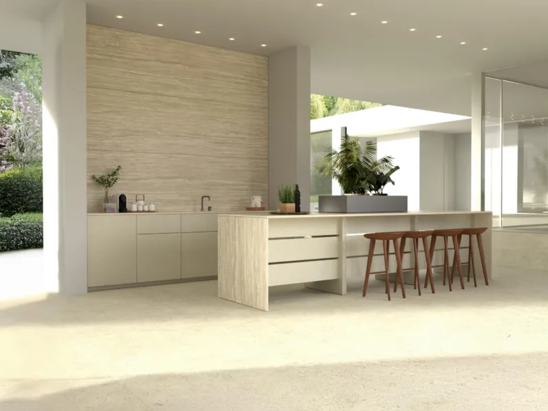 Cucina Design con isola B table + Outdoor Units di Maistri