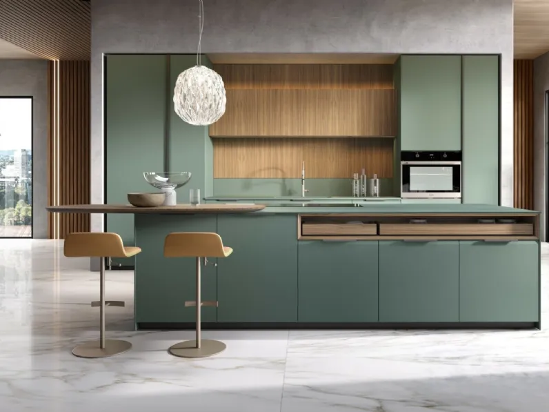 Cucina Design Brera Academy con isola di Aster Cucine