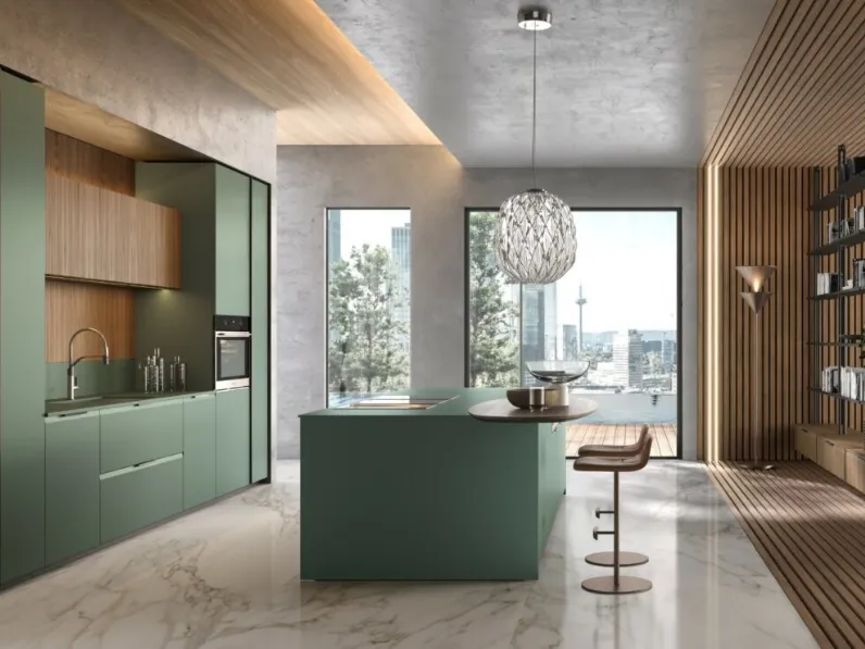 Cucina Design Brera Academy con isola di Aster Cucine