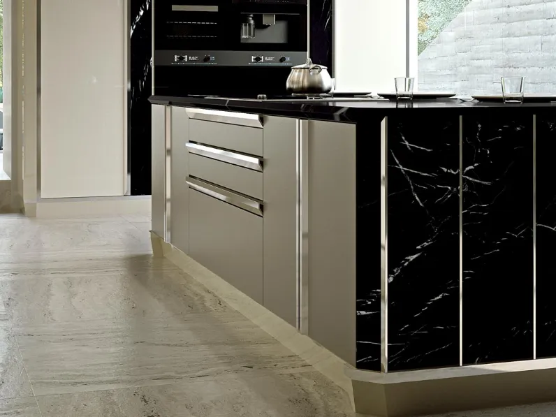 Cucina Design con isola Briolette 02 di Busatto
