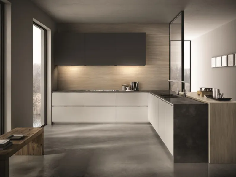 Cucina Design Contempora con penisola di Aster Cucine
