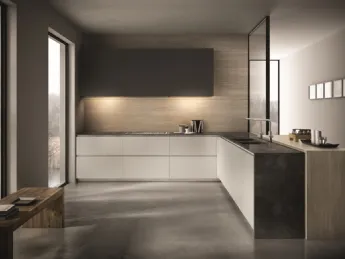 Cucina Aster Cucine: design contemporaneo e penisola integrata