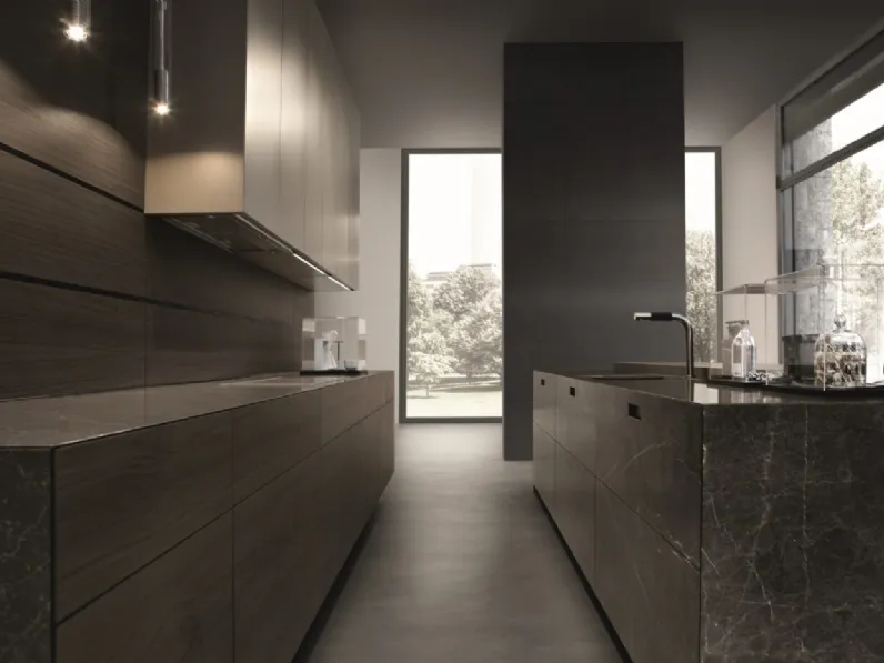 Cucina Design Contempora con isola in marmo di Aster Cucine