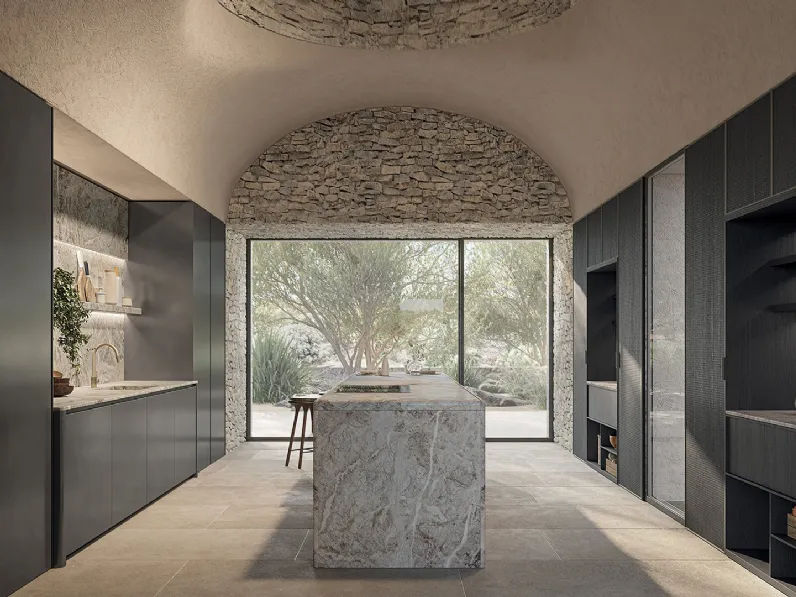 Cucina Design Corner con isola di Zampieri Cucine