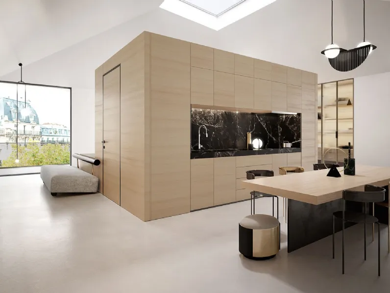Cucina Design 09 lineare in rovere di Garofoli