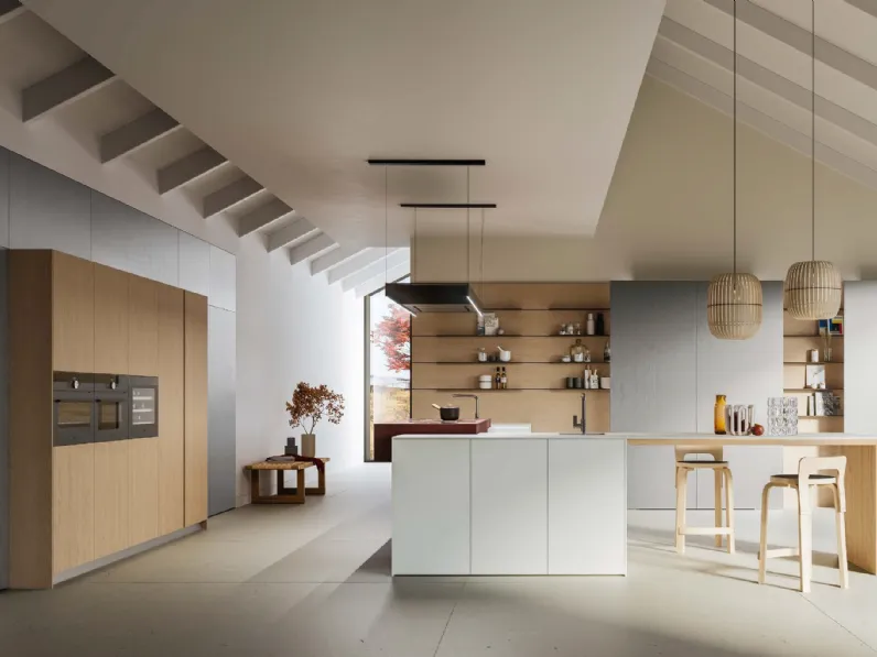 Cucina Design con isola D12 e D23 Progetto 2 di Doimo Cucine