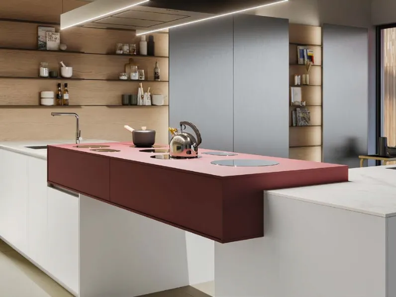 Cucina Design con isola D12 e D23 Progetto 2 di Doimo Cucine