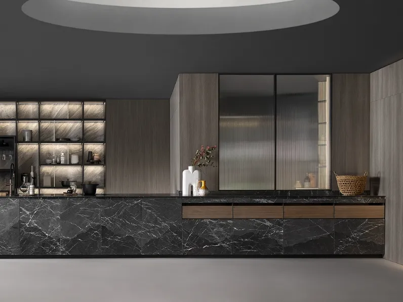 Cucina Design con penisola Dandy Collection di Mittel