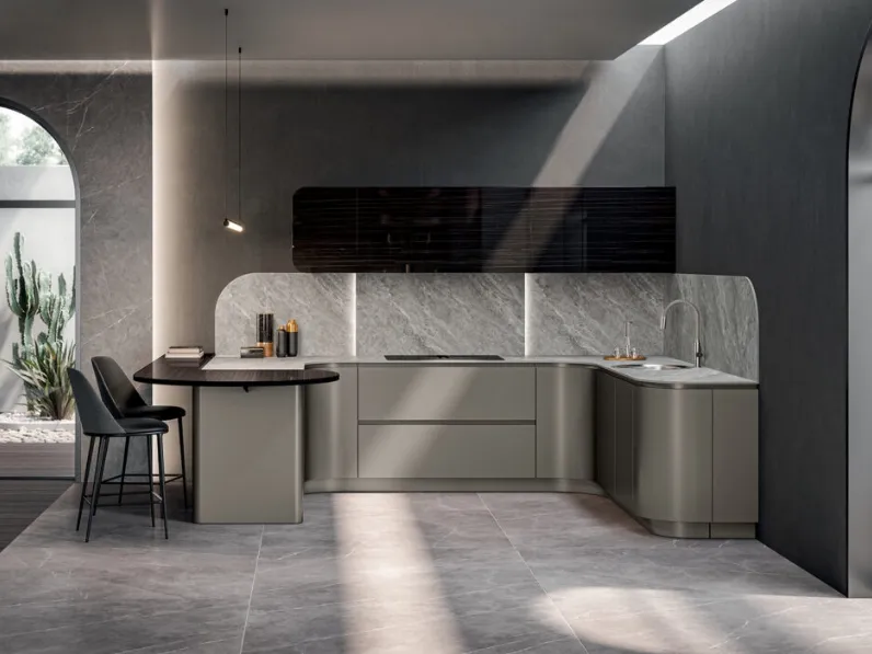 Cucina Design con penisola Domina di Aster Cucine