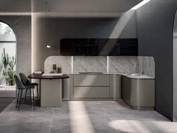 Cucina Design Domina con penisola Aster Cucine