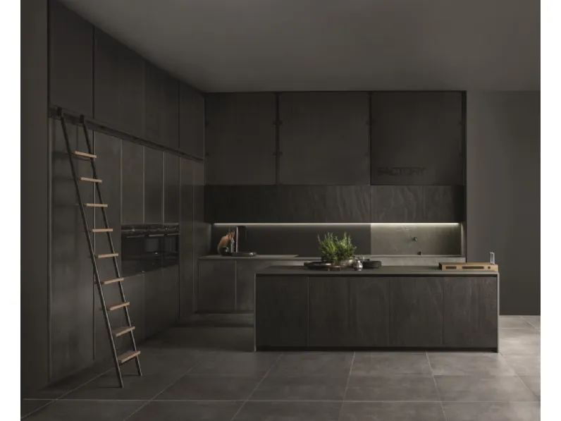 Cucina Design con isola Factory di Aster Cucine