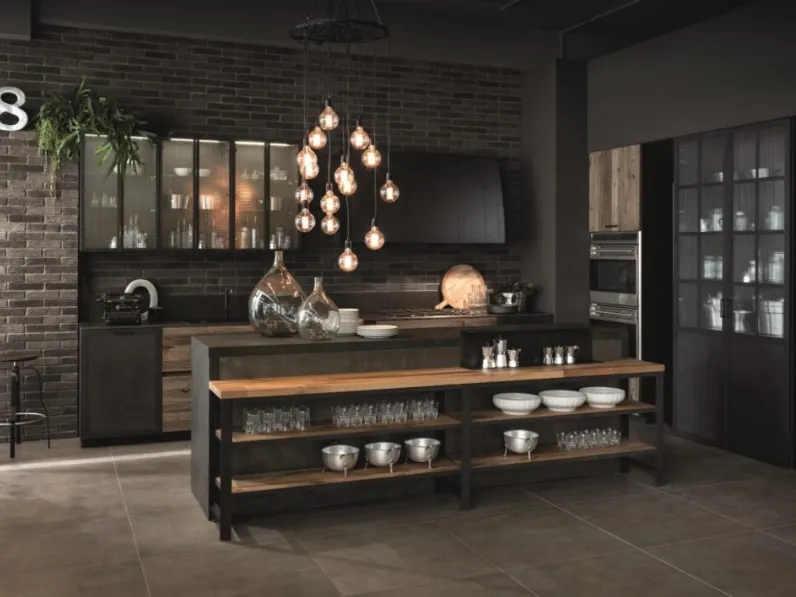 Cucina Design con isola Factory di Aster Cucine