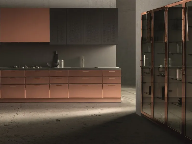 Cucina Design Factory lineare laccata di Aster Cucine