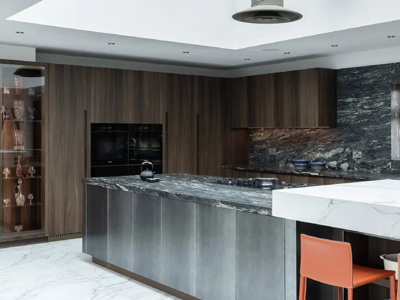 Cucina Design G180 in Rovere Termotrattato di TM Italia