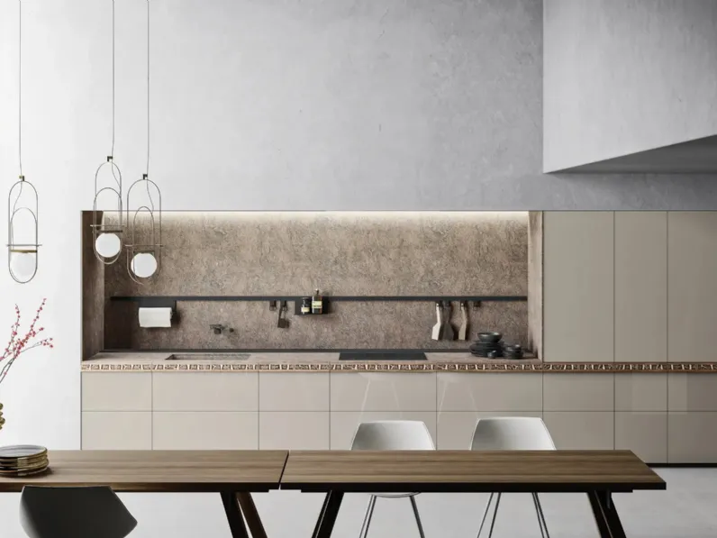 Cucina Design Genius Loci Vitrum Kashmir di Valcucine