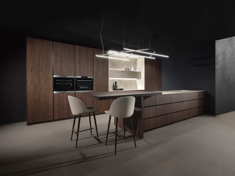 Cucina Design con penisola Giza + Altea di Maistri
