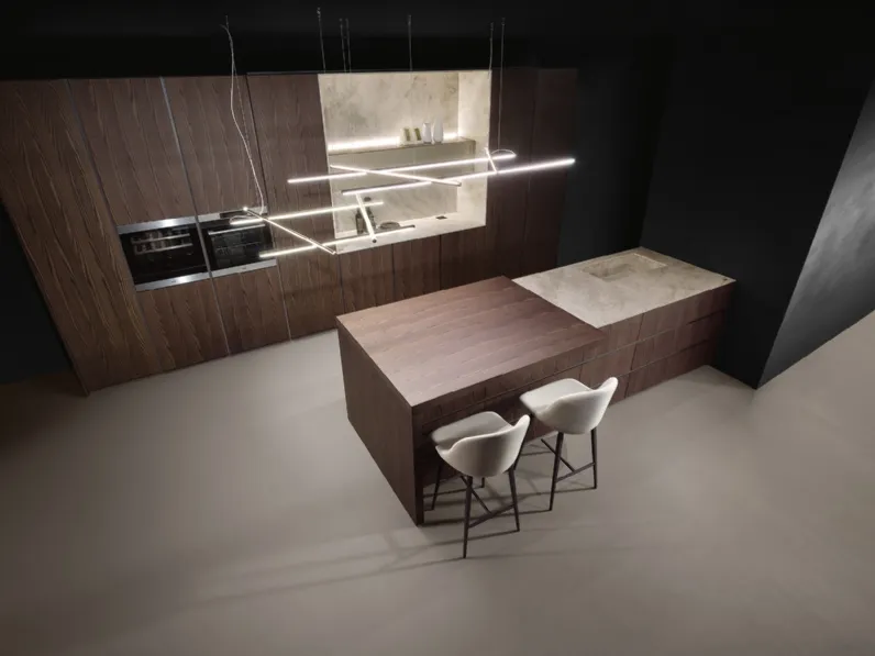 Cucina Design con penisola Giza + Altea di Maistri