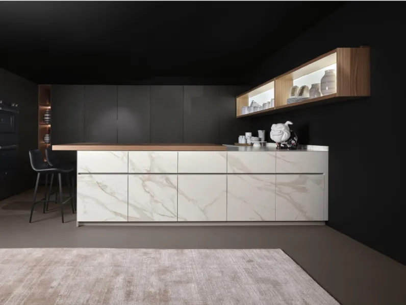Cucina Design con penisola Giza + Arena Line + Arka di Maistri