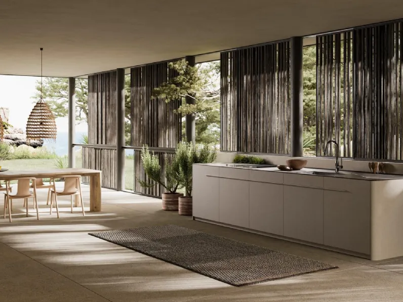 Cucina Design lineare Haiku Outdoor di Key Cucine