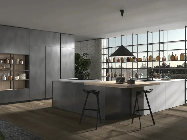 Cucina Design con penisola HC-08 High Design 10 di Astra