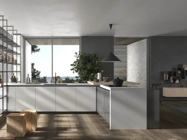 Cucina Design con penisola HC-08 High Design 10 di Astra
