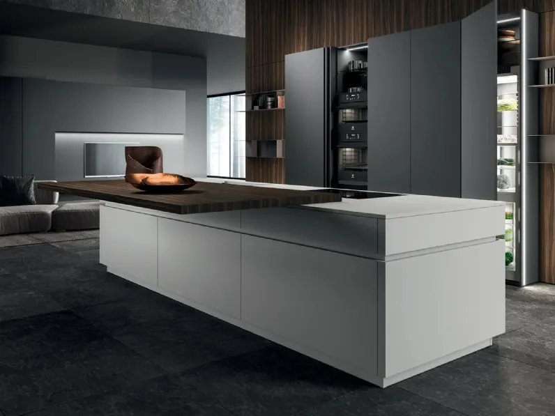 Cucina Design con isola HC-08 Minimal Design 04 di Astra