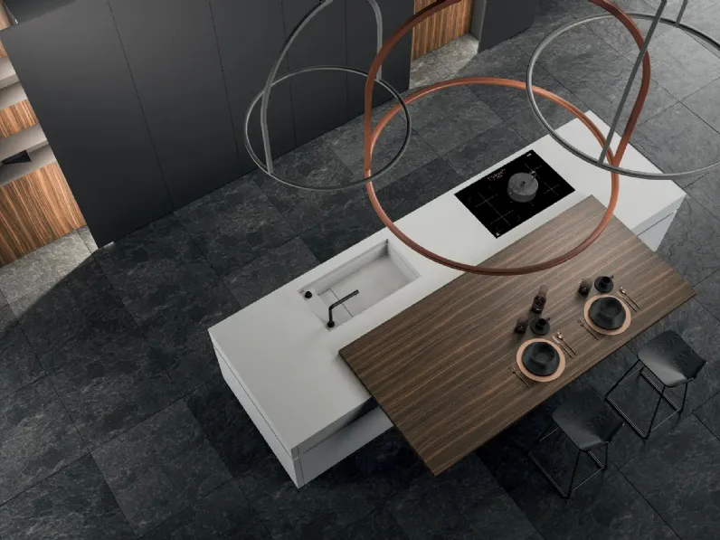 Cucina Design con isola HC-08 Minimal Design 04 di Astra