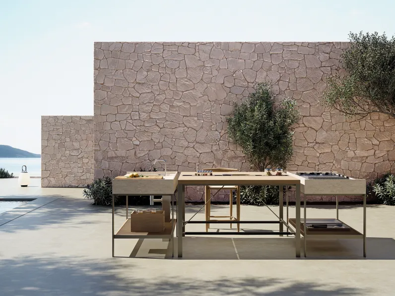 Cucina Design per esterno K-Garden 01 di Ernestomeda